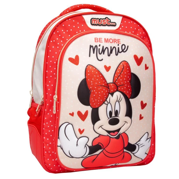 MUST ΤΣΑΝΤΑ ΠΛΑΤΗΣ ΔΗΜΟΤΙΚΟΥ 32Χ18X43 cm 3 ΘΗΚΕΣ BE MORE MINNIE