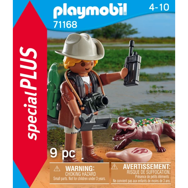 PLAYMOBIL SPECIAL PLUS RESEARCHER WITH ALLIGATOR