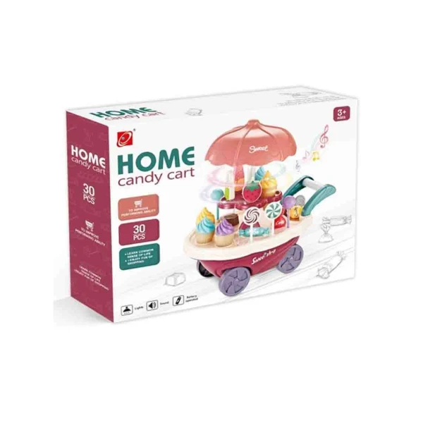ICE CREAM STROLLER WITH LIGHTS & SOUNDS