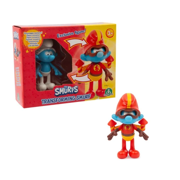 SMURFS TRASFORMING FIGURES 10 cm - 3 DESIGNS