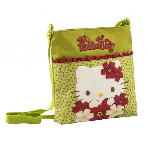HANGING BAG HELLO KITTY CHERRYLAND GREEN
