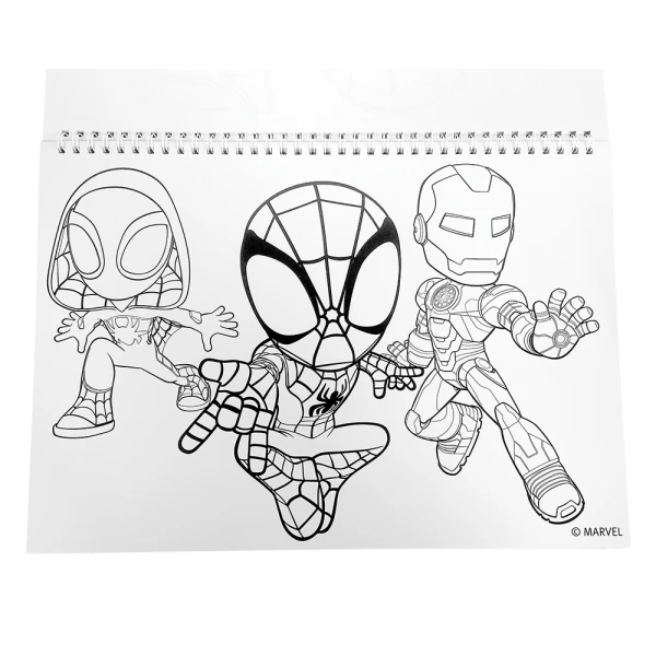 DRAWING PAD 23X33 cm 40 SHEETS AND STICKERS SPIDEY AND HIS AMAZING FRIENDS