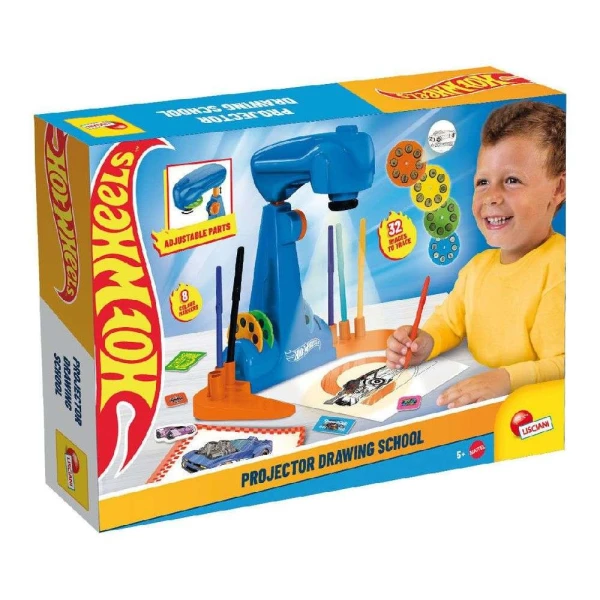 LISCIANI ΣΧΟΛΗ ΖΩΓΡΑΦΙΚΗΣ HOT WHEELS ΜΕ ΠΡΟΤΖΕΚΤΟΡΑ
