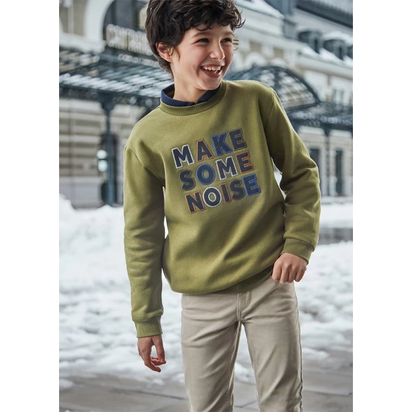 MAYORAL SWEATER EMBROIDERY KHAKI