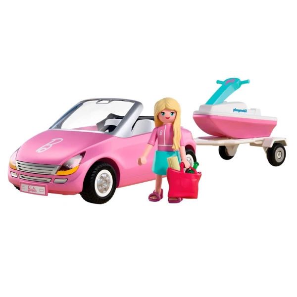 PLAYMOBIL X BARBIE ΚΑΜΠΡΙΟ ΜΕ ΘΑΛΑΣΣΙΟ JET