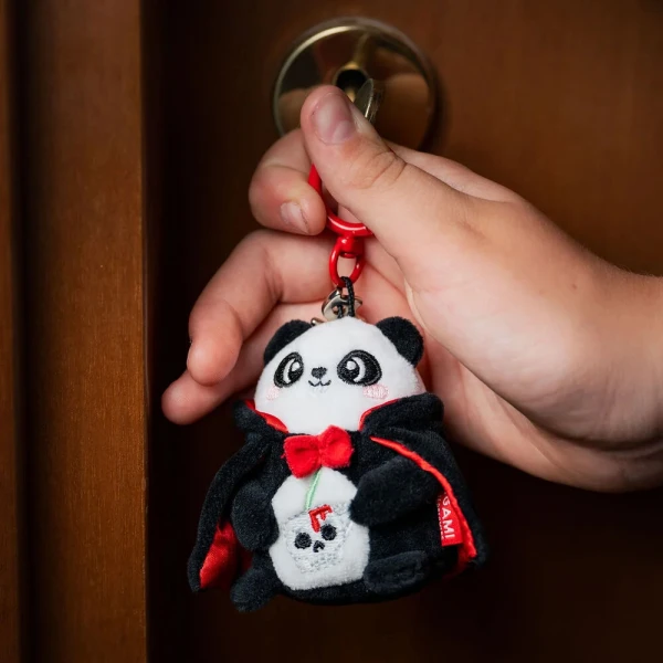 LEGAMI SUPER SOFT PLUSH KEY RING HALLOWEEN PANDA