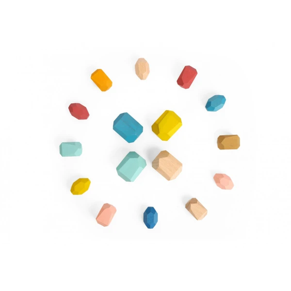 WOODEN STACKING TOY - STONES