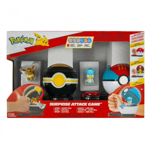 POKEMON BATTLE GAME 2pcs. W5 - QUAXLY & EEVEE