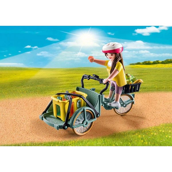 PLAYMOBIL COUNTRY FARMERS CARGO BIKE