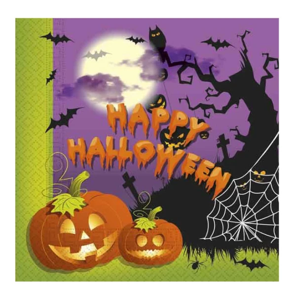 2ply ΧΑΡΤΟΠΕΤΣΕΤΕΣ 33Χ33 εκ. 20 τεμ. HAPPY SPOOKY HALLOWEEN