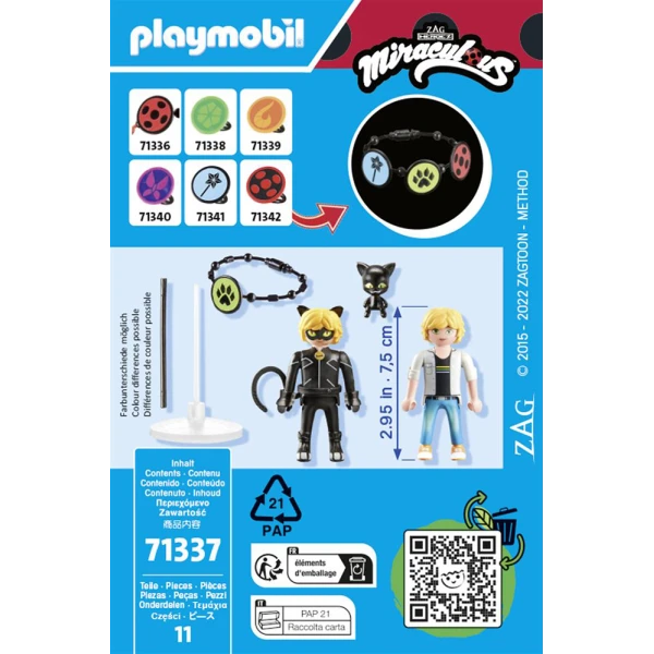 PLAYMOBIL MIRACULOUS ADRIEN & CAT NOIR 