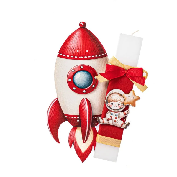 FEELING WOOD HANDMADE CANDLE ASTRONAUT