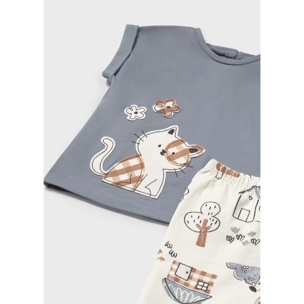 MAYORAL SET LEGGINGS PRINTED DARK GREY