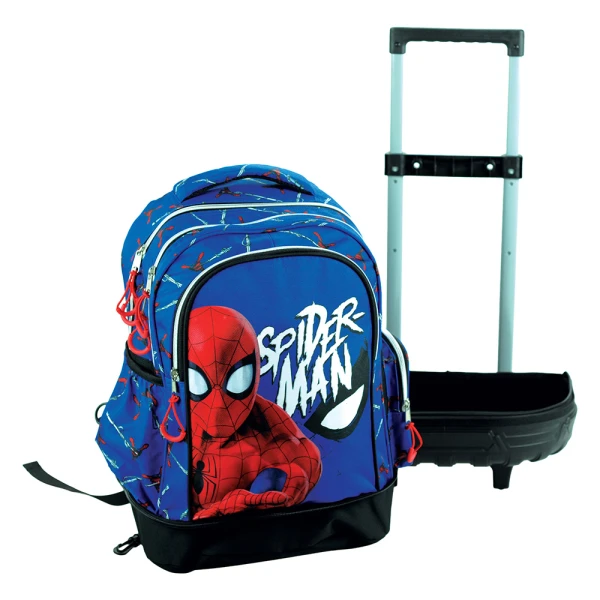 PRIMARY SCHOOL DETACHABLE TROLLEY SPIDERMAN EVERGREEN
