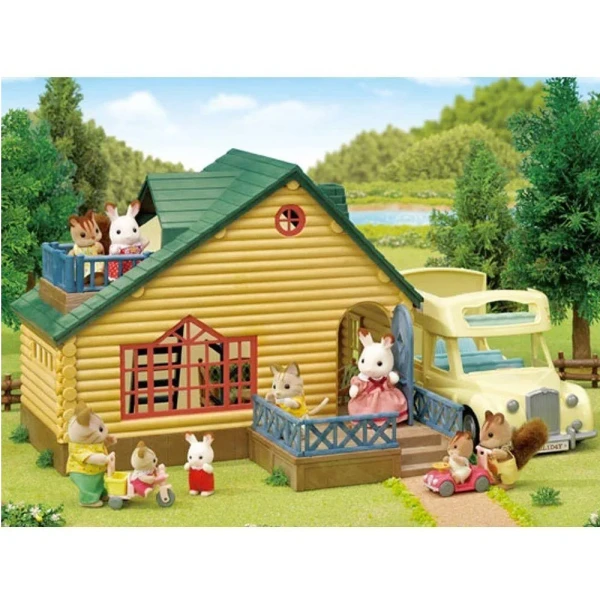 THE SYLVANIAN FAMILIES ΣΕΤ ΔΩΡΟΥ ΚΑΛΥΒΑ ΠΡΑΣΙΝΗ ΣΤΕΓΗ