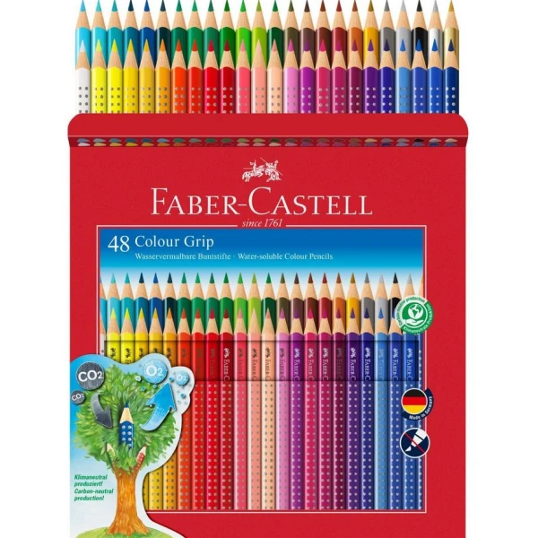 FABER-CASTELL COLOUR PENCILS GRIP SET 48 COLOURS