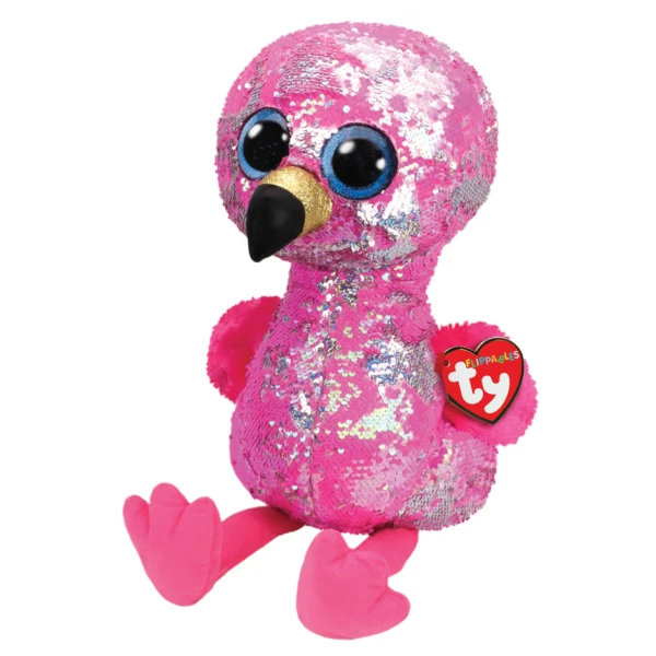 TY BEANIE BOOS ΧΝΟΥΔΩΤΟ SEQUIN ΦΛΑΜΙΝΓΚΟ 40 εκ. 
