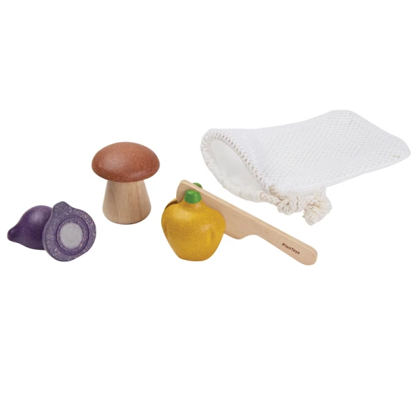 PLAN TOYS ΞΥΛΙΝΟ ΠΑΙΧΝΙΔΙ ΣΕΤ ΛΑΧΑΝΙΚΩΝ