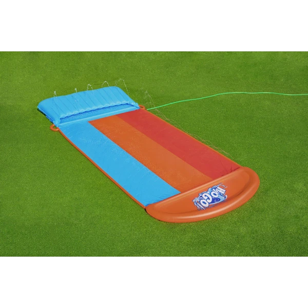 BESTWAY H2OGO! TRIPLE SLIDE 4.88m INFLATABLE GARDEN TSUNAMI SPLASH RAMP