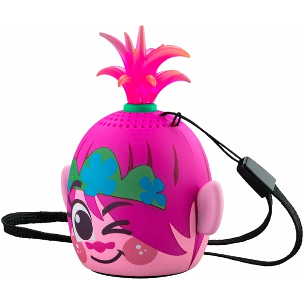 EKIDS TROLLS WORLD TOUR ΦΟΡΗΤΟ ΗΧΕΙΟ BLUETOOTH ΓΙΑ ΠΑΙΔΙΑ ΜΕ ΛΟΥΡΑΚΙ ΚΑΡΠΟΥ