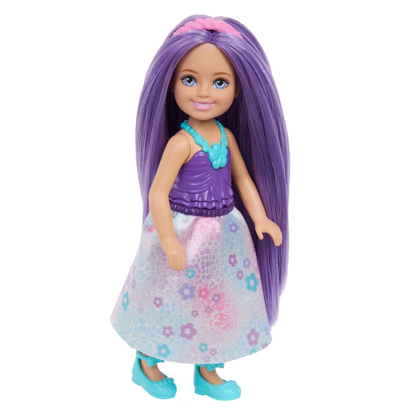 BARBIE CHELSEA DOLL FAIRYTALE WORLD - ROYAL WITH PURPLE HAIR
