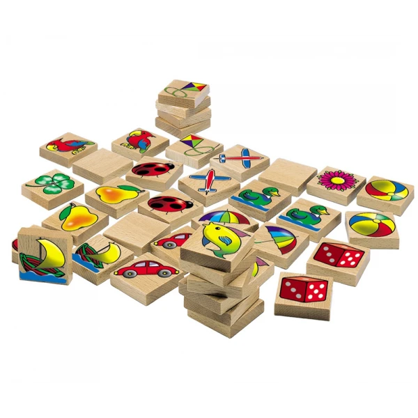 EICHHORN WOODEN MEMORY GAME WITH PICTURES