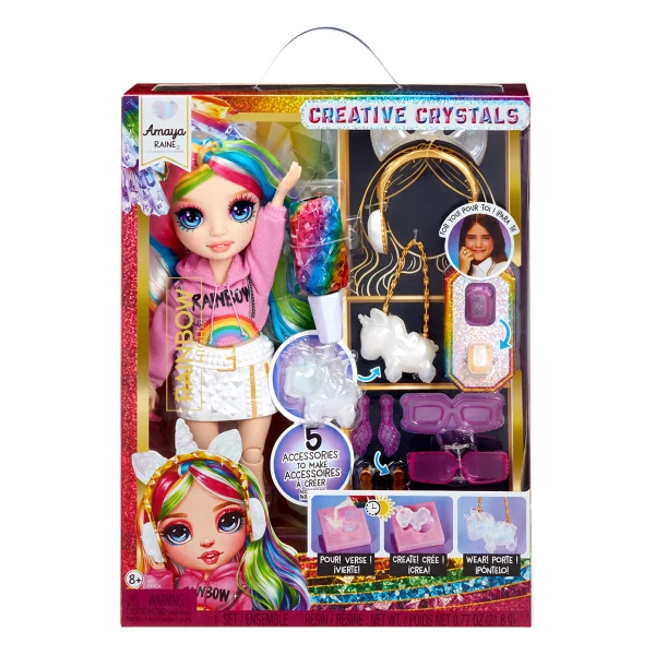 RAINBOW HIGH CREATIVE CRYSTALS FASHION DOLL - AMAYA