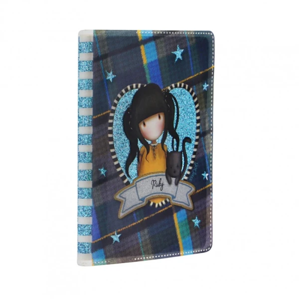 GORJUSS TARTAN GLITTER ΣΗΜΕΙΩΜΑΤΑΡΙΟ RUBY YELLOW