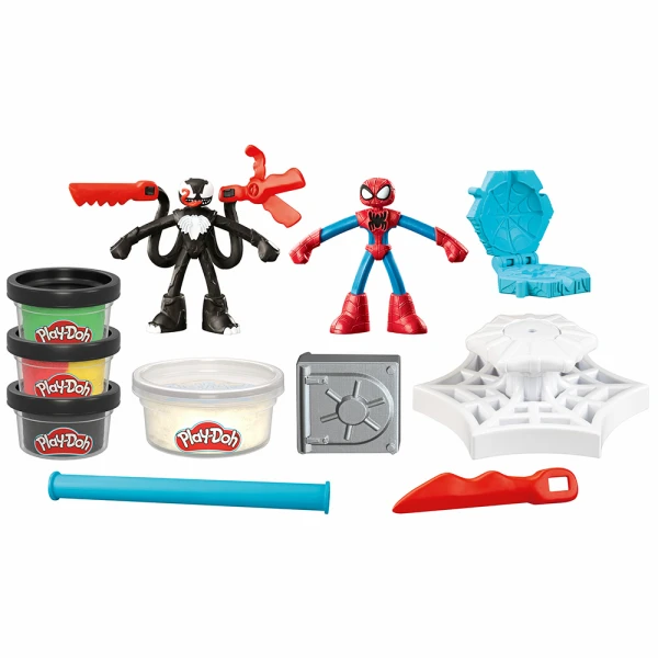 PLAY-DOH ΣΕΤ ΠΑΙΧΝΙΔΙΟΥ SPIDERMAN LAUNCH AND SLICE BATTLE