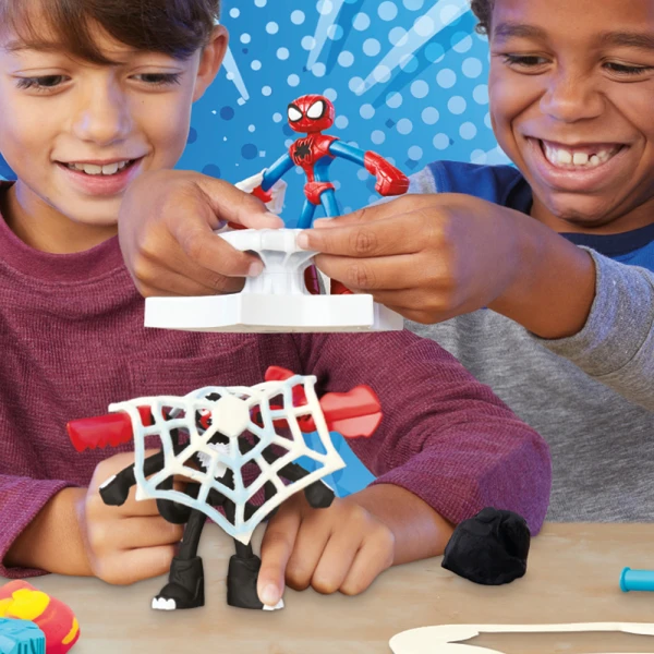 PLAY-DOH ΣΕΤ ΠΑΙΧΝΙΔΙΟΥ SPIDERMAN LAUNCH AND SLICE BATTLE