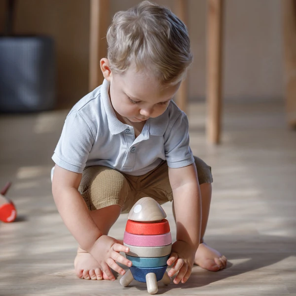 PLAN TOYS WOODEN SORTING ROCKET
