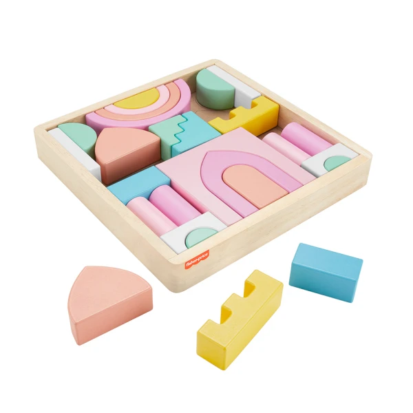 FISHER PRICE WOODEN CASTLE SET