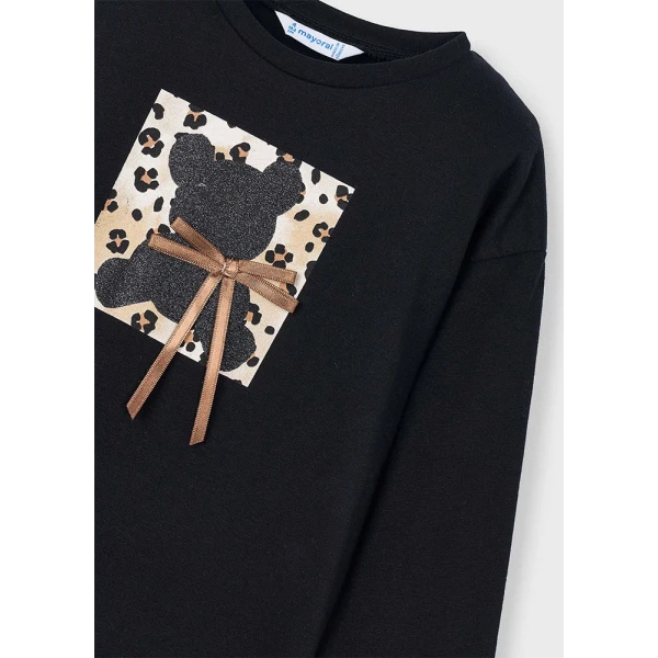 MAYORAL LONG-SLEEVE T-SHIRT BLACK 