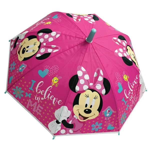 UMBRELLA 1S SIMPLE WITH SAFETY OPEN 38 cm POE SMILE MINNIE