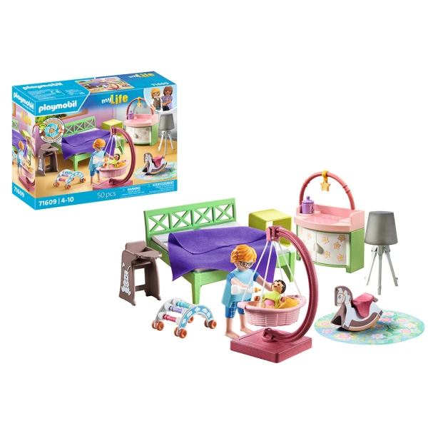 PLAYMOBIL CITY LIFE ΜΟΝΤΕΡΝΟ ΥΠΝΟΔΩΜΑΤΙΟ ΜΕ ΚΟΥΝΙΑ