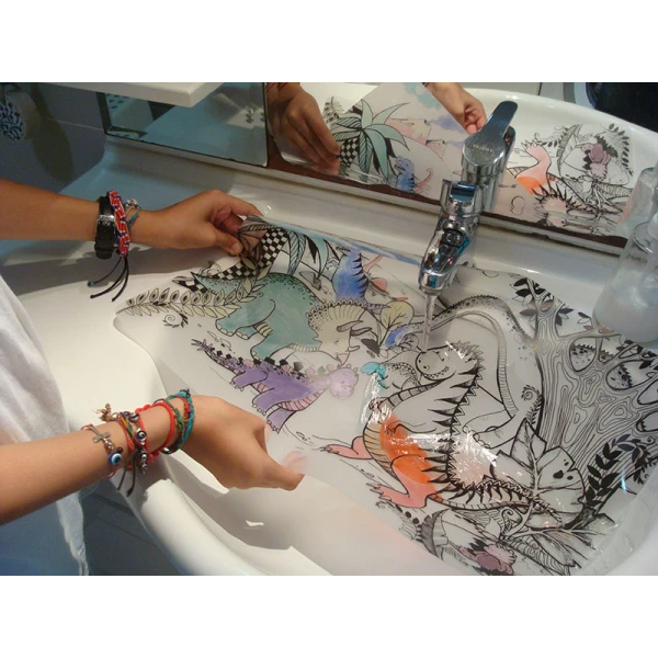 AKADEMI FUNNY MAT ΣΟΥΠΛΑ ΧΡΩΜΑΤΙΣΜΟΥ ΔΕΙΝΟΣΑΥΡΟΙ 48X33.5 cm