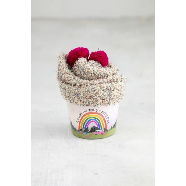 NATURAL LIFE ΚΑΛΤΣΕΣ CUPCAKE WORLD BETTER RAINBOW (ONE SIZE)