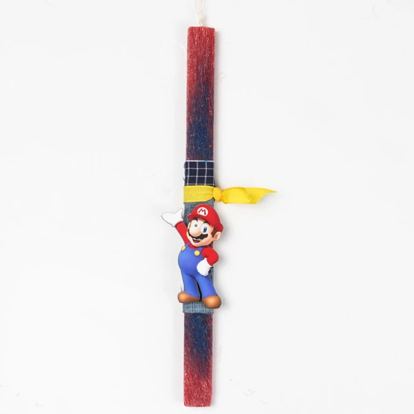UNIKER HANDMADE CANDLE WOODEN MARIO 8 cm