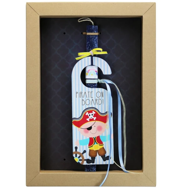 SYNCHRONIA HANDMADE CANDLE 30 cm DOOR HANGER - PIRATE