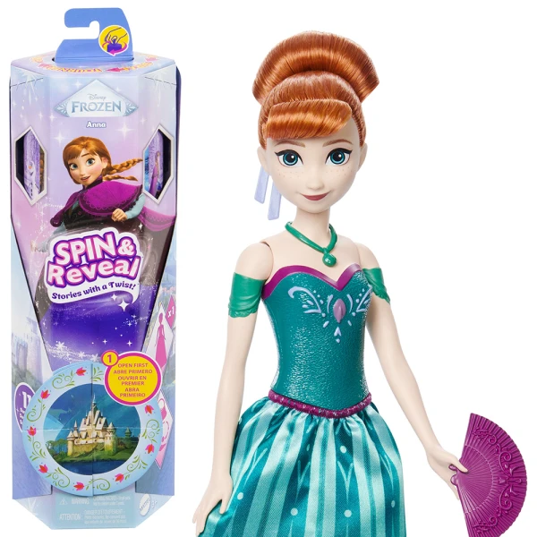 DISNEY FROZEN FD SPIN & REVEAL WAVE 2 ΚΟΥΚΛΑ ΑΝΝΑ
