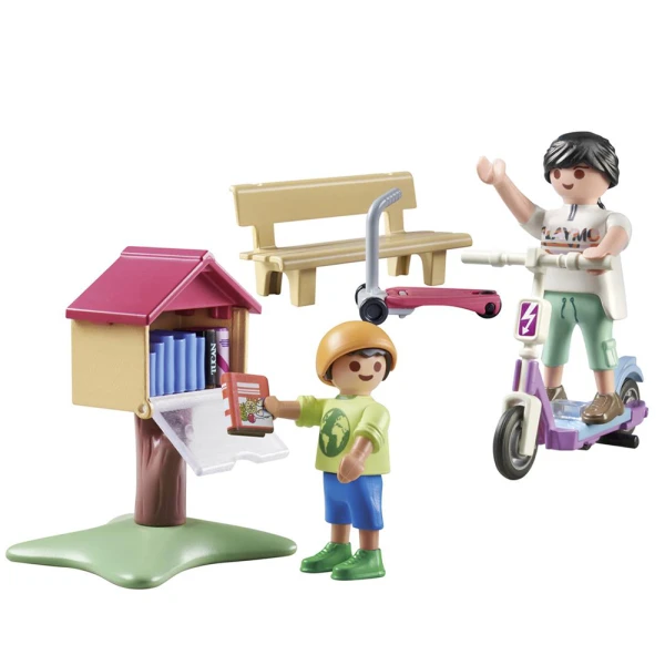PLAYMOBIL CITY LIFE ΥΠΑΙΘΡΙΑ ΑΝΤΑΛΛΑΚΤΙΚΗ ΒΙΒΛΙΟΘΗΚΗ