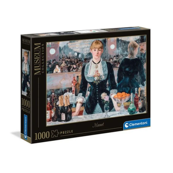 CLEMENTONI PUZZLE MUSEUM COLLECTION MANET: A BAR AT THE FOLIES-BERGER 1000 PCS