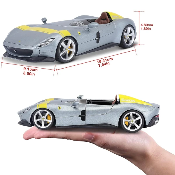 BBURAGO 1:24 FERRARI MONZA SP1 SILVER