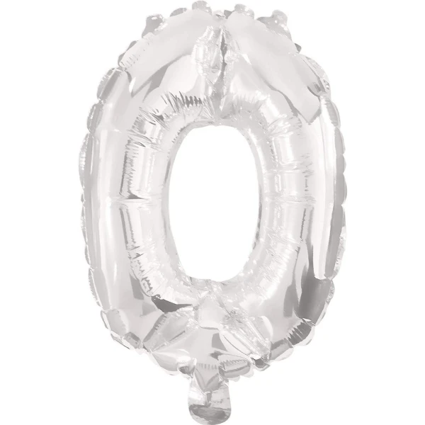 BALLOON SILVER FOIL 10 cm No 0