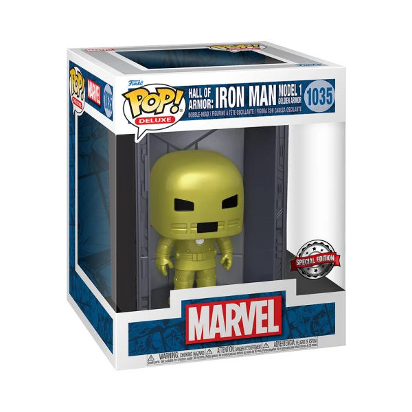 FUNKO POP! ΦΙΓΟΥΡΑ ΒΙΝΥΛΙΟΥ DELUXE MARVEL HALL OF ARMOR IRON MAN MODEL 1 GOLDEN ARMOR 1035