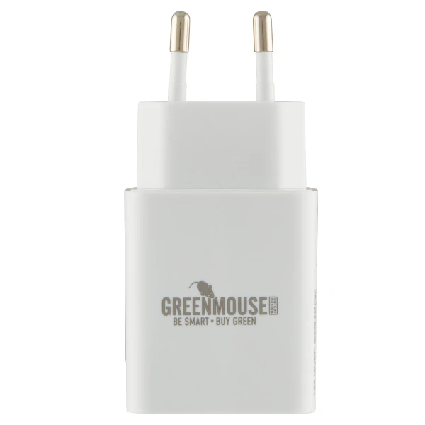GREEN MOUSE ΟΙΚΙΑΚΟΣ ΦΟΡΤΙΣΤΗΣ WALL ADAPTER USB-C PD 20W ΛΕΥΚΟ