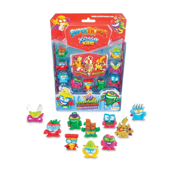 SUPERTHINGS MICRO CREATURES KAZOOM KIDS BLISTER 9+1 FIGURES FOR 3+ YEARS
