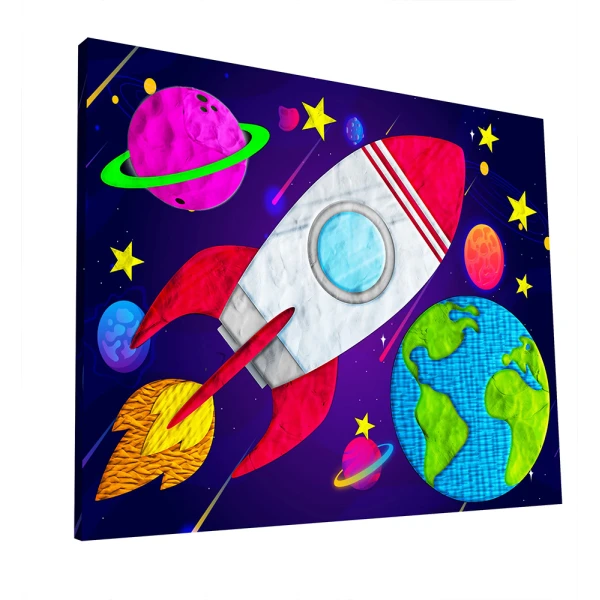 SPLAT PLANET ΣΕΤ ΖΩΓΡΑΦΙΚΗΣ ΜΕ ΠΗΛΟ ΣΕ ΚΑΜΒΑ 40Χ30 εκ. SPACE