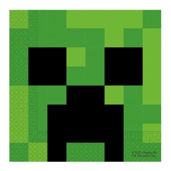 FSC 2ply NAPKINS 20 pcs 33X33 cm MINECRAFT 