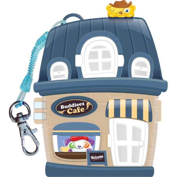 BBUDDIEEZ PLAYHOUSE KIT WITH 3 BUDDIEEZ - 3 ΣΧΕΔΙΑ